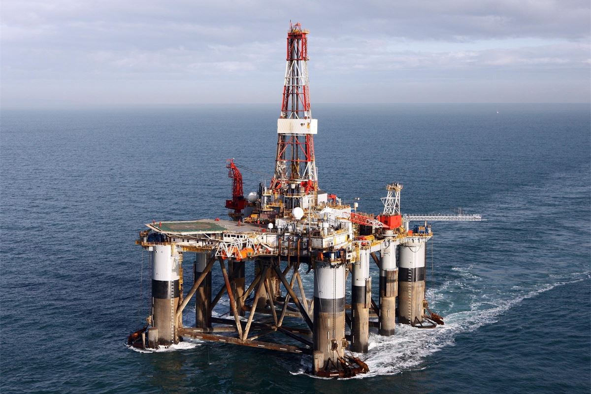 Добыча нефти на шельфе Северного моря