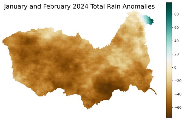 Rain anomalies in Zambia. Credit: Watermarq