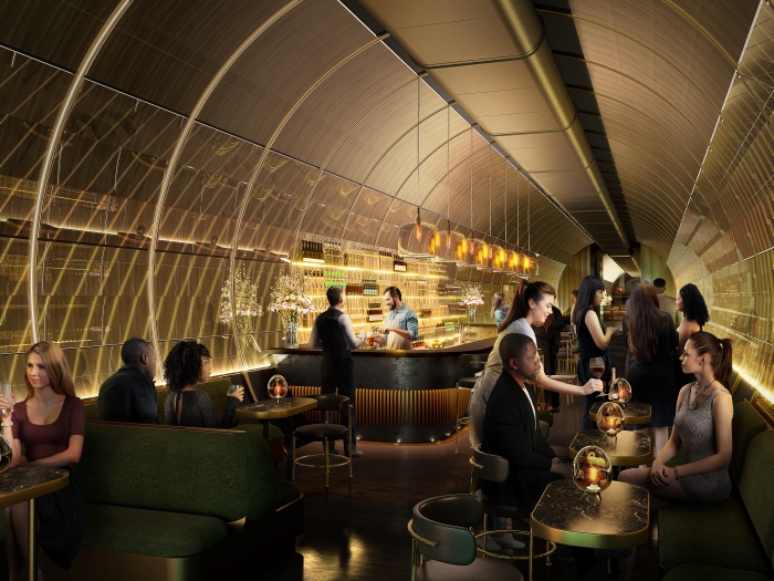 Proposals for the new bar that would be located at Kingsway Exchange Tunnels